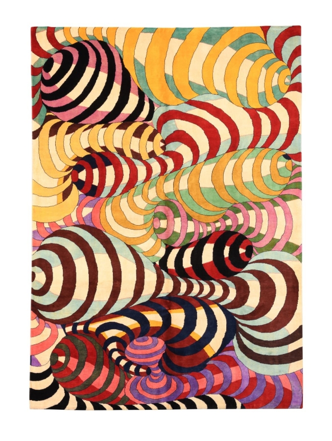 Spirales stylisées – 300 × 200 cm